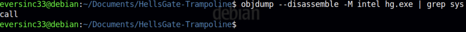 clean objdump